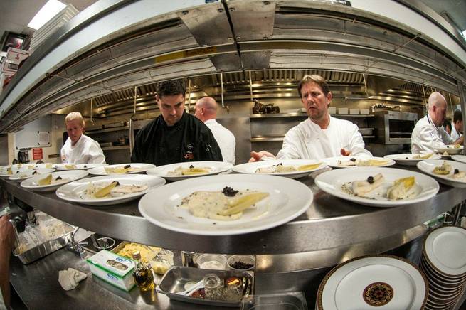 The Jean-Louis Palladin dinner at Alize atop the Palms on Sunday, Oct. 21, 2012.